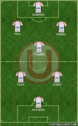 C Universitario D football formation