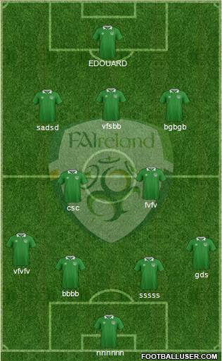 Ireland football formation