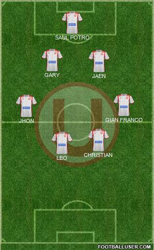 C Universitario D football formation