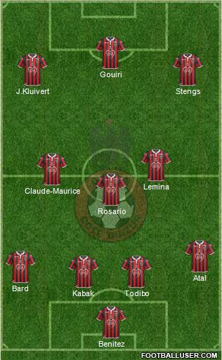 OGC Nice Côte d'Azur football formation