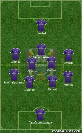 RSC Anderlecht Formation 2021