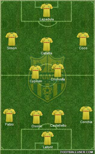 FC Nantes football formation