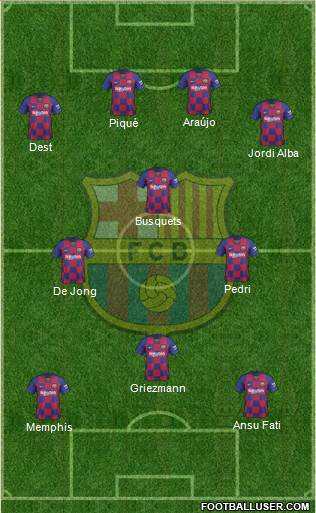 F.C. Barcelona Formation 2021