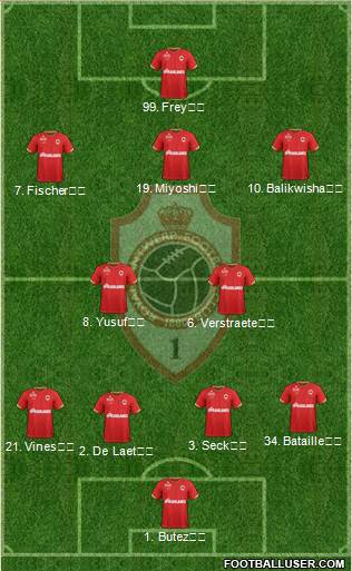 R Antwerp FC Formation 2021