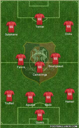 Stade Rennais Football Club football formation