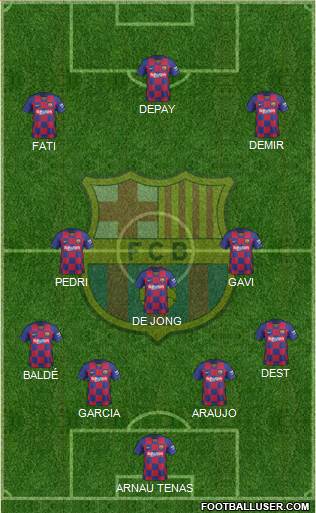 F.C. Barcelona Formation 2021