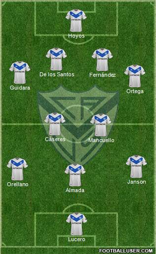 Vélez Sarsfield football formation