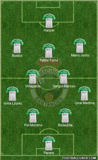 R. Racing Club S.A.D. football formation