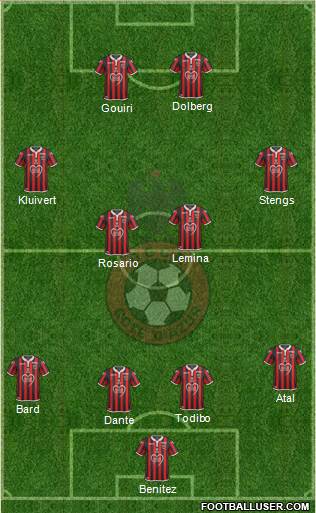 OGC Nice Côte d'Azur football formation