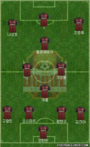 FC Seoul football formation