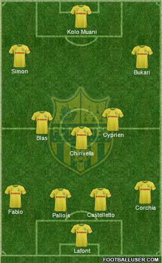 FC Nantes football formation