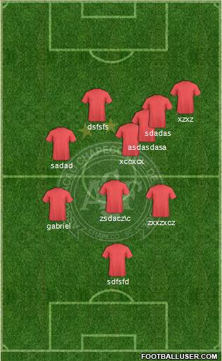 A Chapecoense F 4-1-4-1 football formation