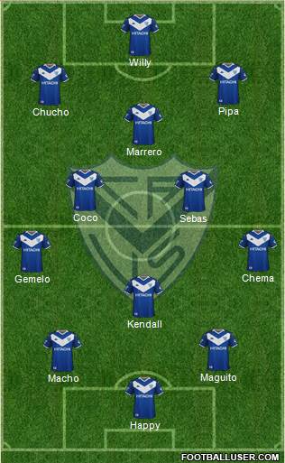 Vélez Sarsfield football formation