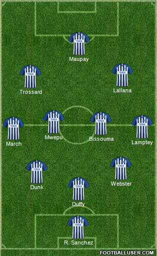 Brighton and Hove Albion Formation 2021