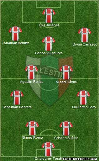 CD Palestino S.A.D.P. football formation