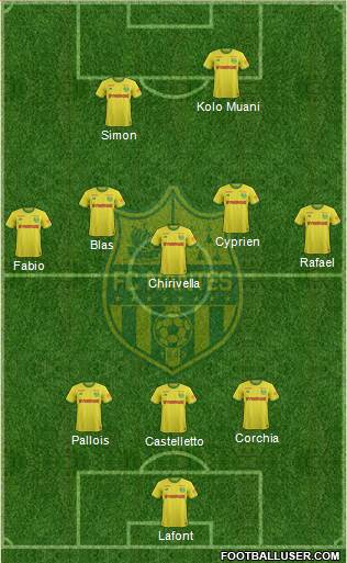 FC Nantes football formation