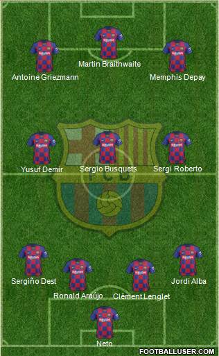 F.C. Barcelona Formation 2021