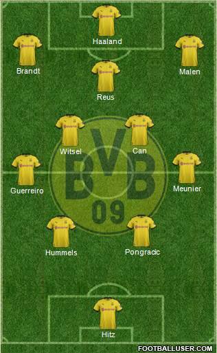 Borussia Dortmund Formation 2021