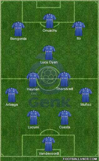 K Racing Club Genk football formation