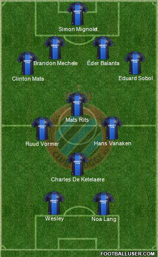 Club Brugge KV Formation 2021