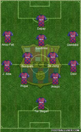 F.C. Barcelona Formation 2021