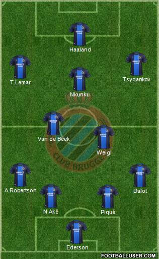 Club Brugge KV Formation 2021
