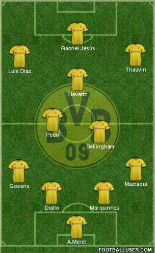Borussia Dortmund Formation 2021