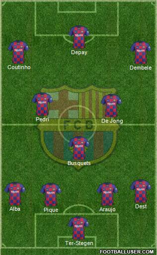 F.C. Barcelona Formation 2021