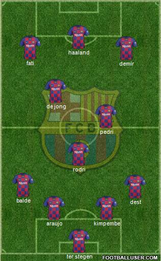 F.C. Barcelona Formation 2021