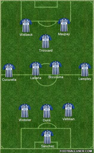 Brighton and Hove Albion Formation 2021