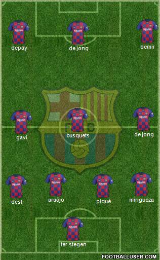 F.C. Barcelona Formation 2021