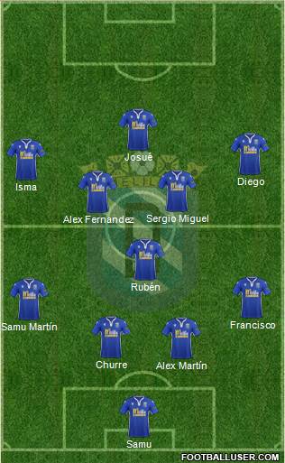 U.D. Melilla football formation