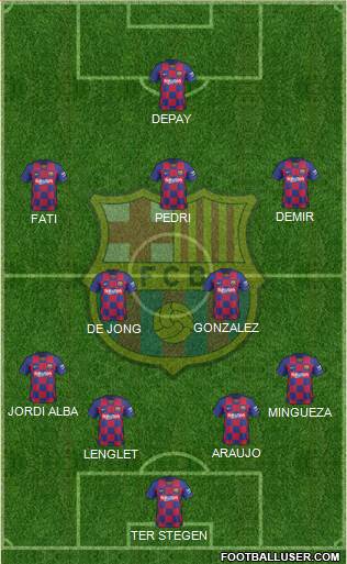 F.C. Barcelona Formation 2021