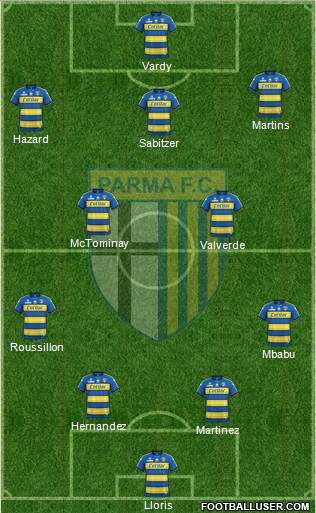 Parma football formation