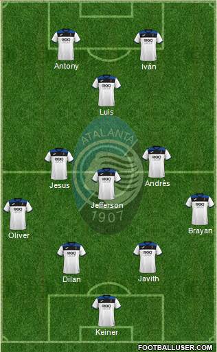 Atalanta football formation