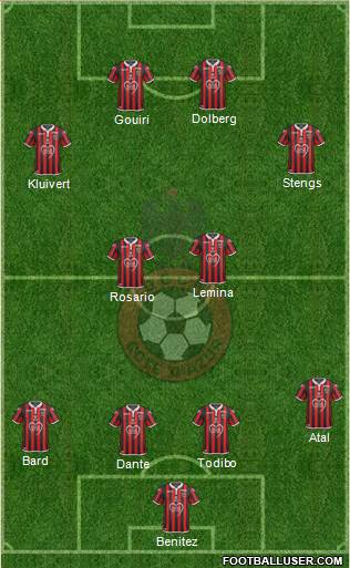 OGC Nice Côte d'Azur football formation