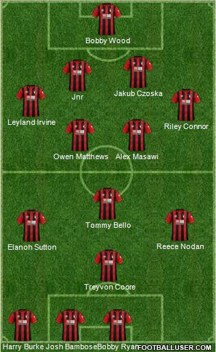 AFC Bournemouth Formation 2021