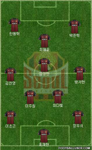 FC Seoul football formation