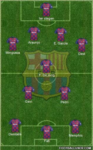 F.C. Barcelona Formation 2021