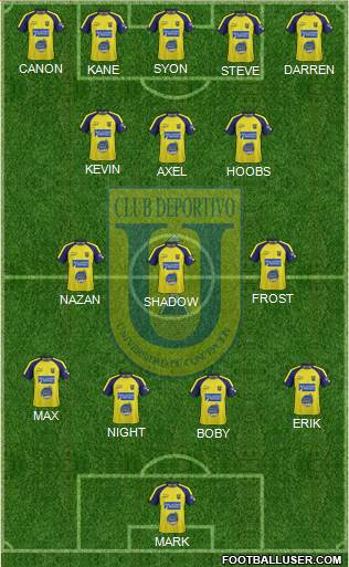 CCD Universidad de Concepción football formation