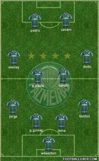 SE Palmeiras football formation