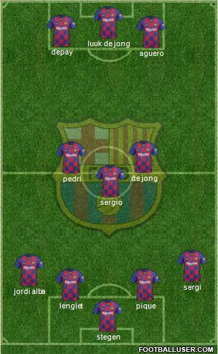 F.C. Barcelona Formation 2021