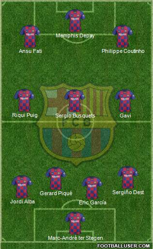 F.C. Barcelona Formation 2021