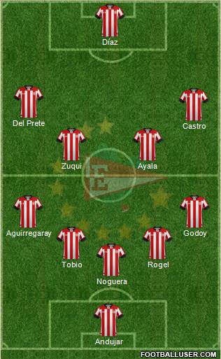 Estudiantes de La Plata football formation