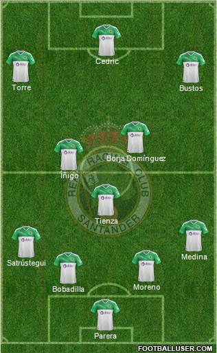 R. Racing Club S.A.D. football formation