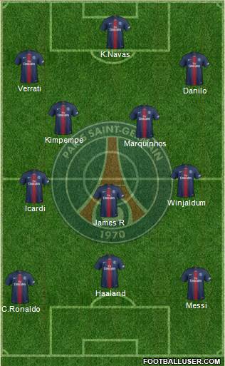Paris Saint-Germain Formation 2021
