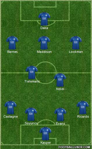 Leicester City football formation