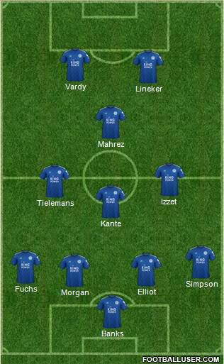 Leicester City football formation