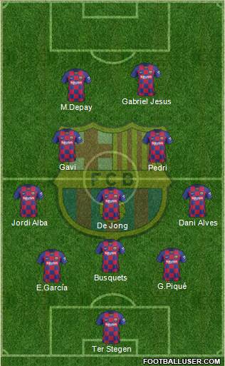F.C. Barcelona Formation 2021