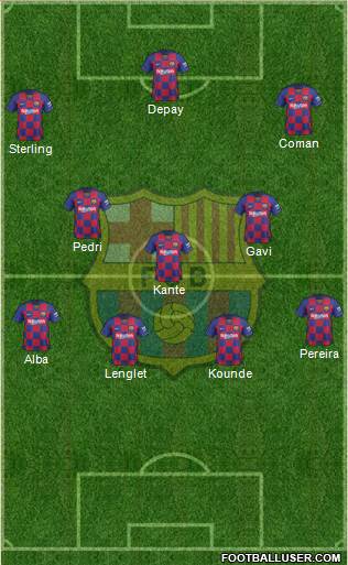 F.C. Barcelona Formation 2021